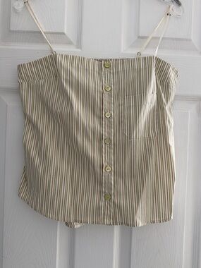 SportMax Delfine stripped Apron Top W/Breast Picket
Size : 6
Excellent condition